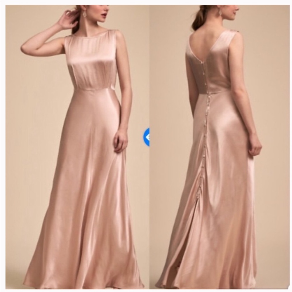 XS Ghost London Alexia Dress from BHLDN in Oyster.